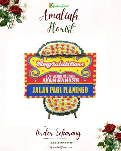 Bunga Papan Congratulation di Menanggal